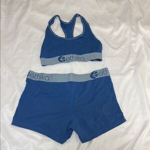 Ethika Women's Blue Intimates Set